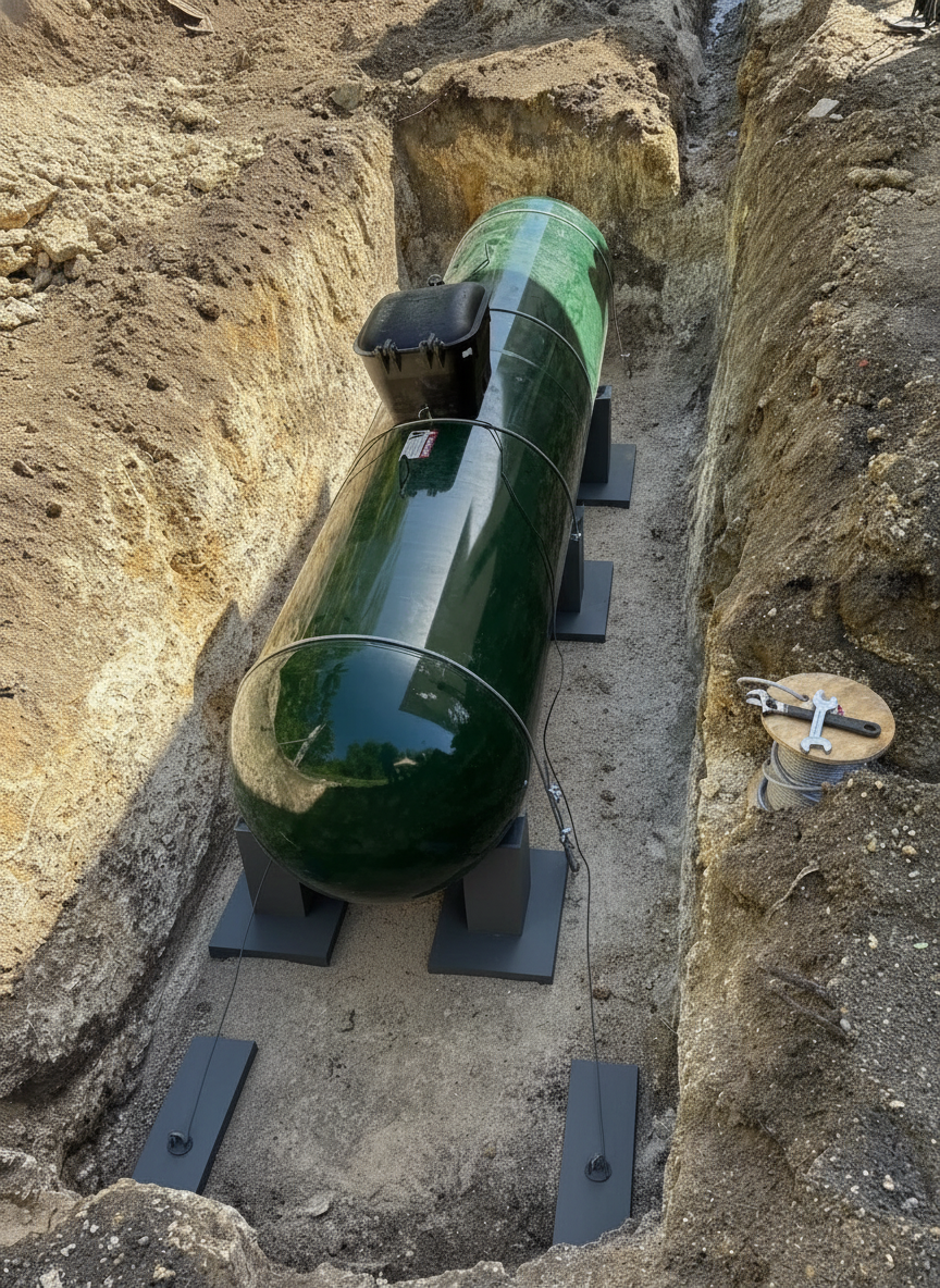 Underground sewer line installation by USA Plumbing and Trenchless